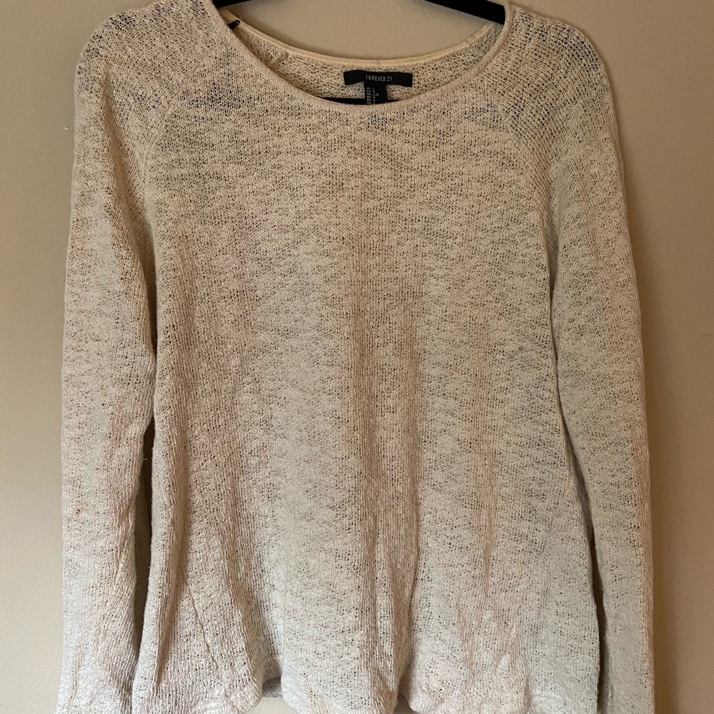 FREE WITH PURCHASE F21 Cream Sweater